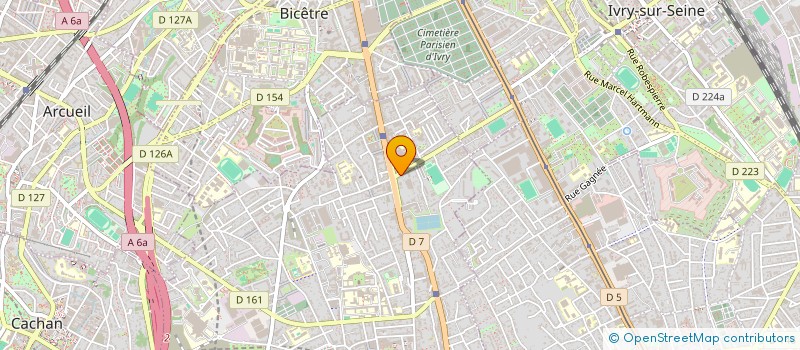 localisation de l'entreprise MONSIEUR AKONGO AGAMAKA  VILLEJUIF