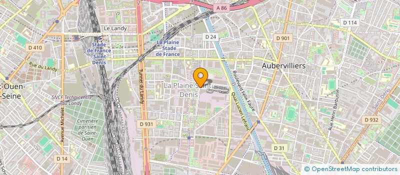 localisation de l'entreprise MONSIEUR AKOTCHAYE IWOUIKOTAN  AUBERVILLIERS