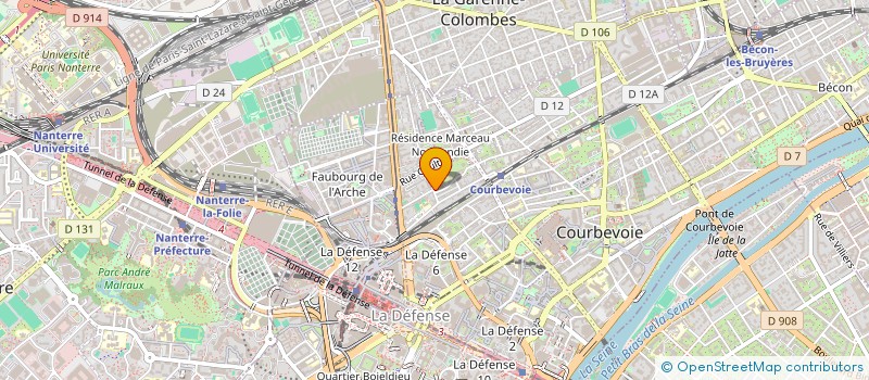 localisation de l'entreprise MONSIEUR AKPA LALLIER à COURBEVOIE