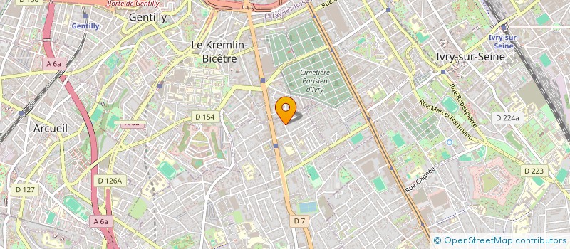 localisation de l'entreprise MONSIEUR AKPA OSNOU-YOBOUET  VILLEJUIF