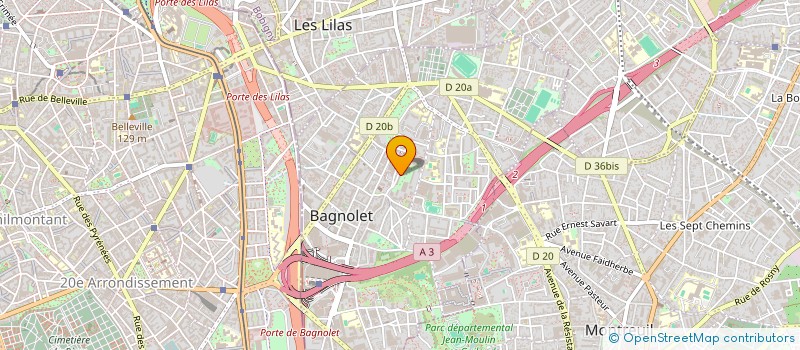 localisation de l'entreprise MONSIEUR AKRAM CHAHI à BAGNOLET