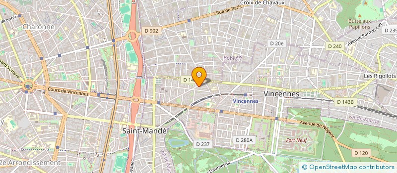 localisation de l'entreprise MONSIEUR AKRAM HAKKA à VINCENNES