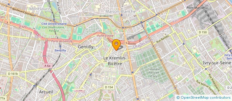 localisation de l'entreprise MONSIEUR AKRAM KAROUI  KREMLIN BICETRE