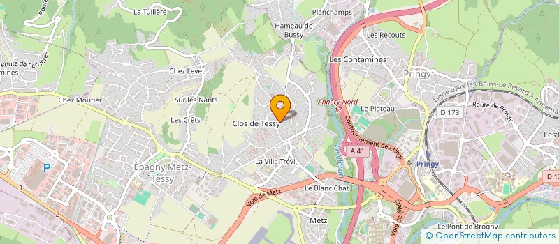 localisation de l'entreprise MONSIEUR AKRAM KETTOUCHE  EPAGNY METZ-TESSY