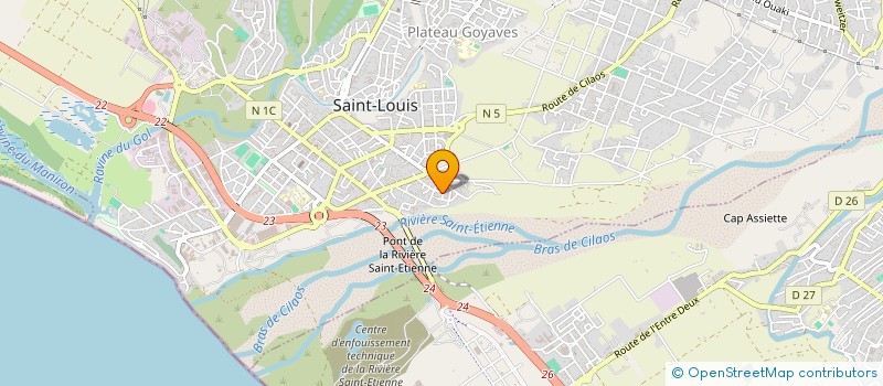 localisation de l'entreprise MONSIEUR AKRAM MAHAMOUDOU à SAINT-LOUIS