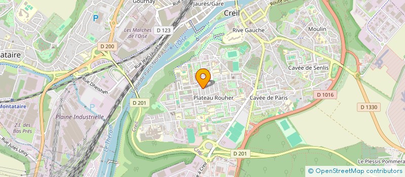 localisation de l'entreprise MONSIEUR AKRAM MOHAMMAD  CREIL