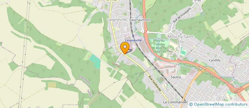 localisation de l'entreprise MONSIEUR AKRAM RAOULI  LAIGNEVILLE