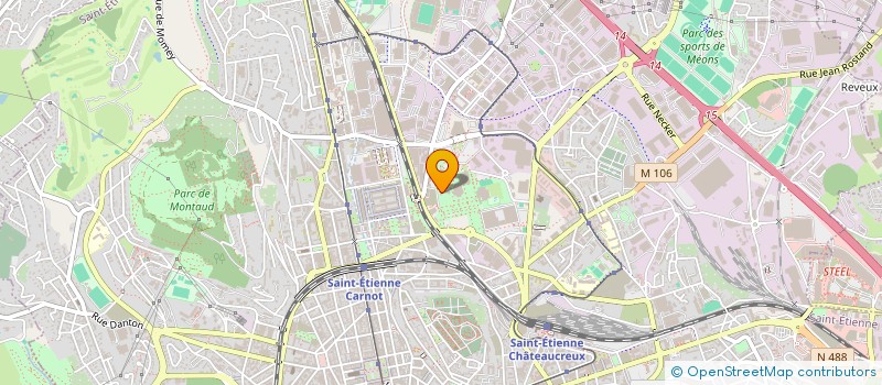 localisation de l'entreprise MONSIEUR AKRAM REZKALLAH  SAINT-ETIENNE