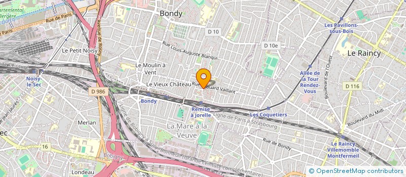 localisation de l'entreprise MONSIEUR AKRAME BEKKAT  BONDY