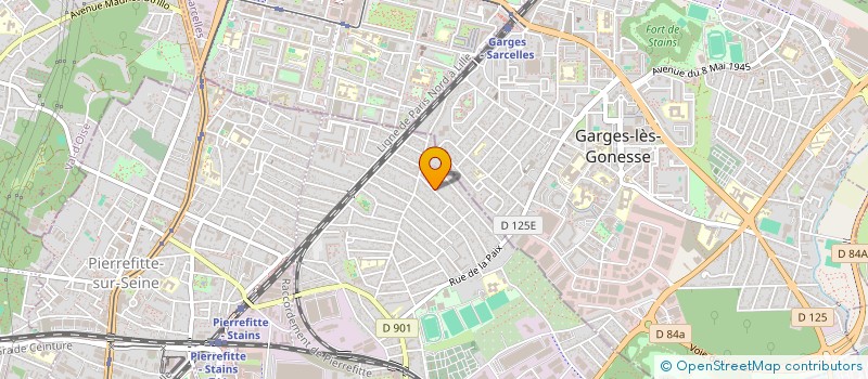 localisation de l'entreprise MONSIEUR AKSEL OULMI  STAINS