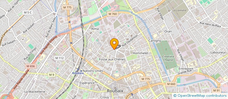 localisation de l'entreprise MONSIEUR AKSEL TAMAZIRT à ROUBAIX