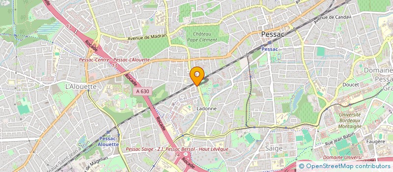 localisation de l'entreprise MONSIEUR AL-ANRIF MOEVA HAMADA  PESSAC