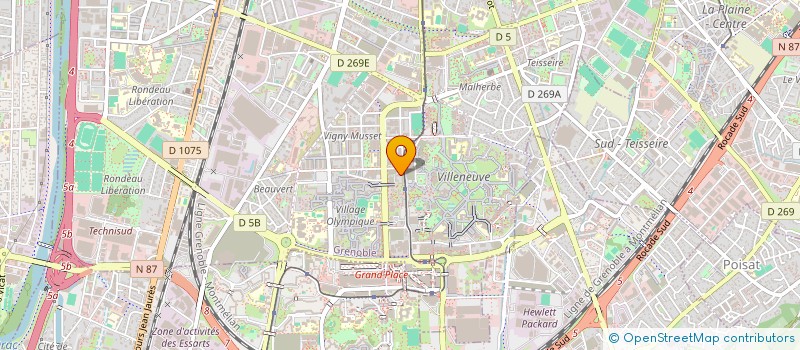 localisation de l'entreprise MONSIEUR AL HASSANA CAMARA  GRENOBLE