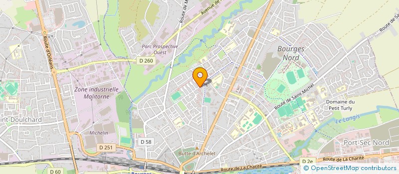 localisation de l'entreprise MONSIEUR AL HASSANE BALDE  BOURGES