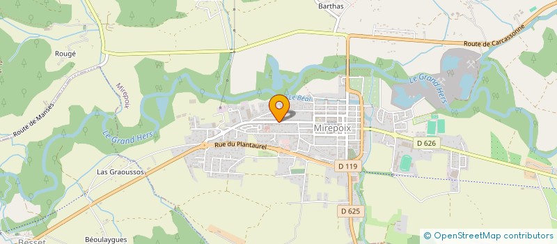 localisation de l'entreprise MONSIEUR ALA AMRI  MIREPOIX