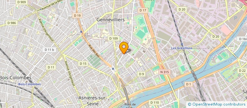 localisation de l'entreprise MONSIEUR ALAA EL JAWAD  GENNEVILLIERS