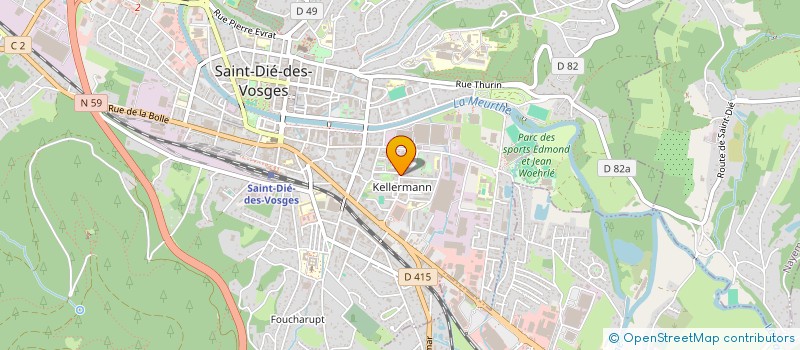 localisation de l'entreprise MONSIEUR ALAA KELLIL  SAINT-DIE-DES-VOSGES