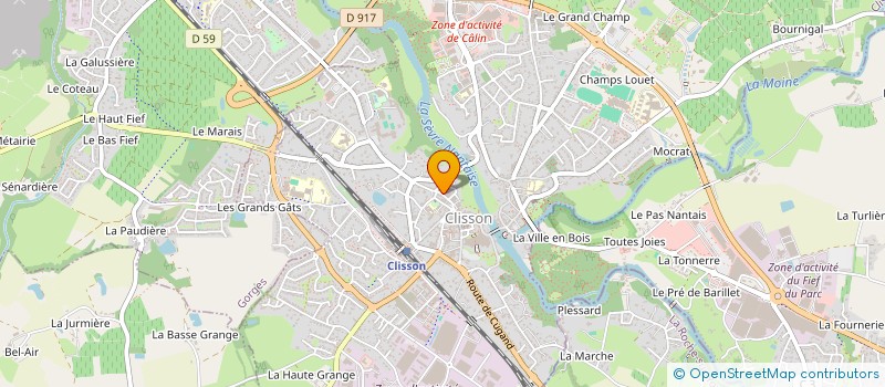 localisation de l'entreprise MONSIEUR ALADJI DIAKITE  CLISSON