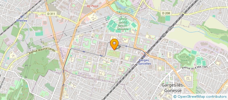 localisation de l'entreprise MONSIEUR ALADJI DRAME à SARCELLES