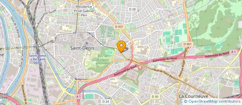 localisation de l'entreprise MONSIEUR ALAE-EDDINE ALLOTT  SAINT-DENIS