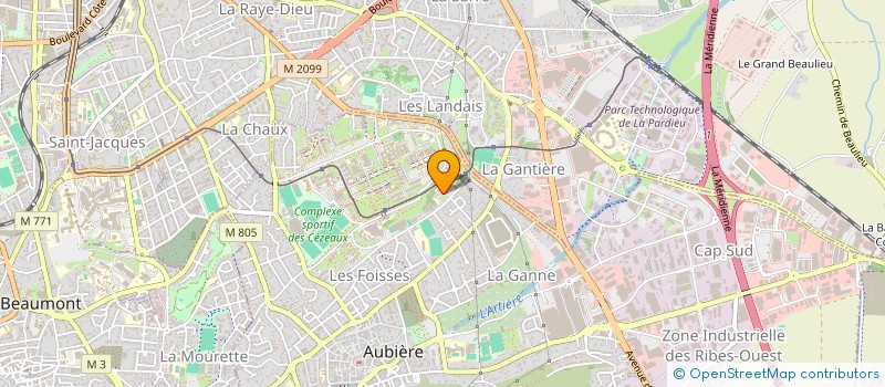 localisation de l'entreprise MONSIEUR ALAE EDDINE EL KHALIL  AUBIERE