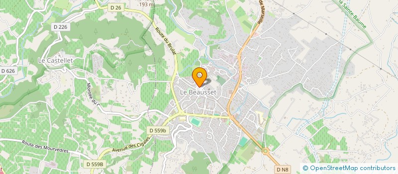 localisation de l'entreprise MONSIEUR ALAIN ABAD  LE BEAUSSET