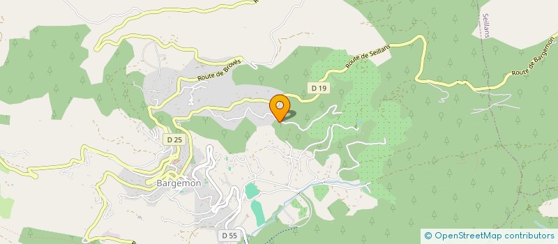 localisation de l'entreprise MONSIEUR ALAIN ABAD  BARGEMON