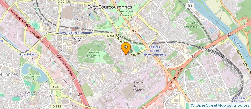 localisation de l'entreprise MONSIEUR ALAIN ABBANI  EVRY-COURCOURONNES