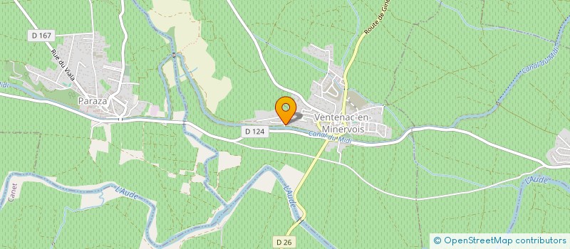 localisation de l'entreprise MONSIEUR ALAIN ABOU HAROUNA CISSE  VENTENAC-EN-MINERVOIS