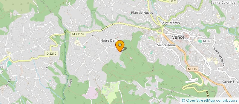 localisation de l'entreprise MONSIEUR ALAIN ABRIBAT à VENCE