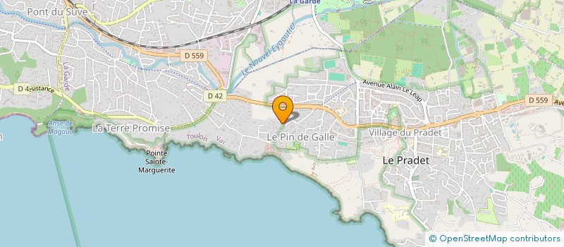 localisation de l'entreprise MONSIEUR ALAIN ACHARD à LE PRADET
