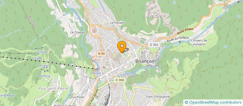 localisation de l'entreprise MONSIEUR ALAIN ACHIN  BRIANCON