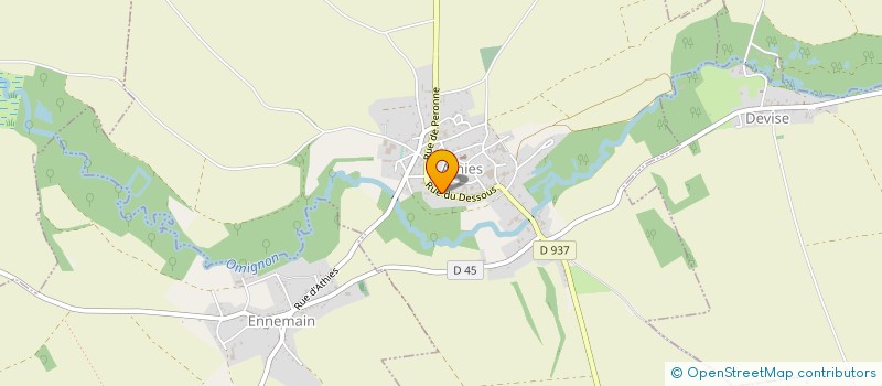 localisation de l'entreprise MONSIEUR ALAIN ACQUAIRE à ATHIES