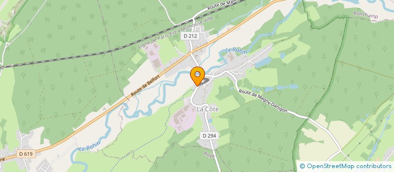 localisation de l'entreprise MONSIEUR ALAIN AFFOLTER  LA COTE