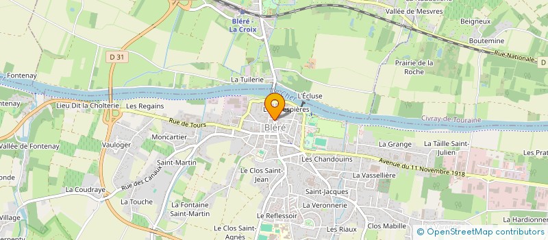 localisation de l'entreprise MONSIEUR ALAIN AGBALIKA  BLERE