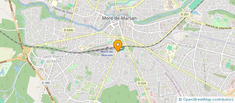 localisation de l'entreprise MONSIEUR ALAIN AGHMOUGA  MONT-DE-MARSAN