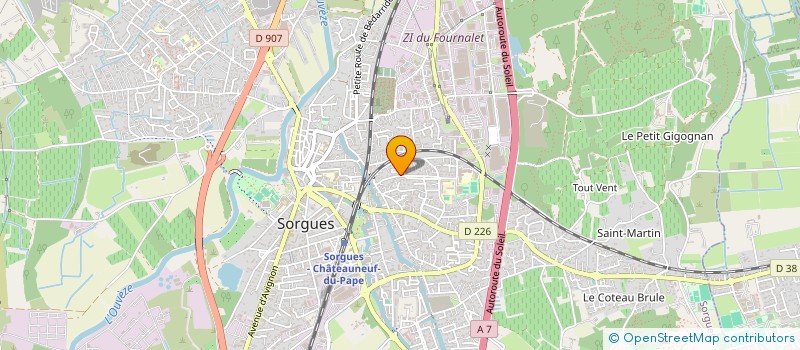 localisation de l'entreprise MONSIEUR ALAIN AGOSTINI à SORGUES