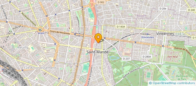 localisation de l'entreprise MONSIEUR ALAIN AGOSTINI  SAINT-MANDE