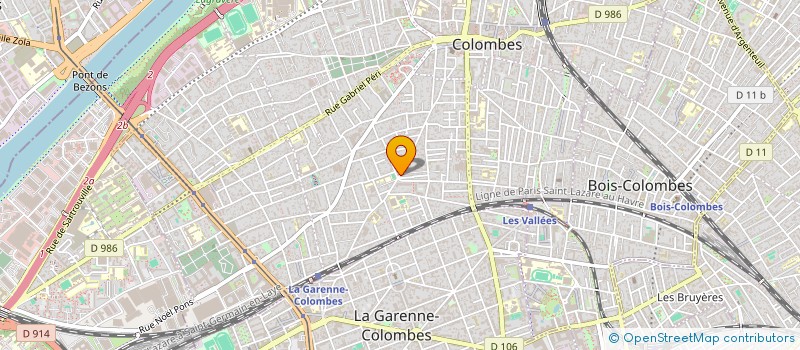 localisation de l'entreprise MONSIEUR ALAIN AGOUE à COLOMBES
