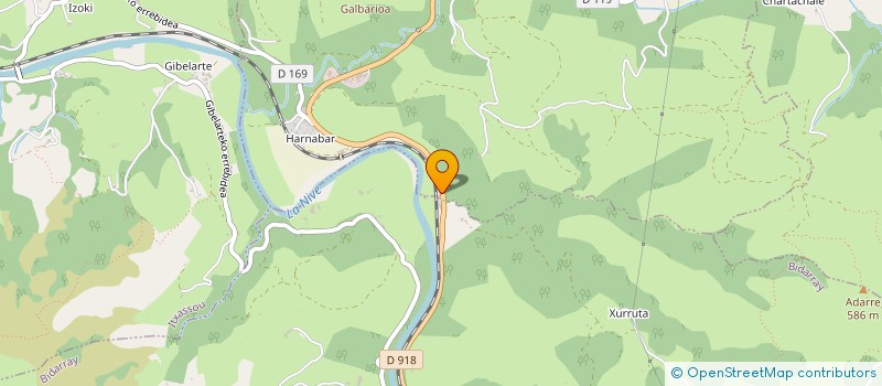 localisation de l'entreprise MONSIEUR ALAIN AICAGUERRE  LOUHOSSOA