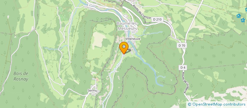 localisation de l'entreprise MONSIEUR ALAIN AIGLE  BAUME-LES-MESSIEURS