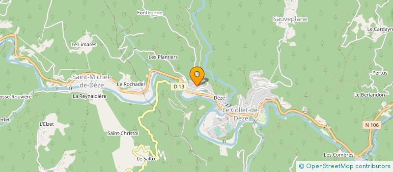 localisation de l'entreprise MONSIEUR ALAIN AIGOIN à LE COLLET-DE-DEZE