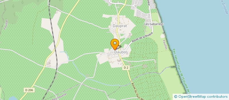 localisation de l'entreprise MONSIEUR ALAIN ALBISTUR  PAUILLAC