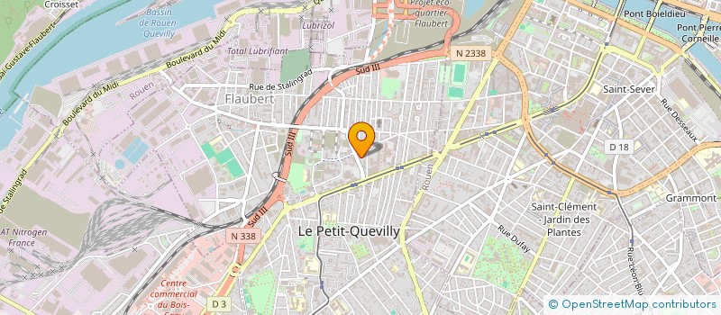 localisation de l'entreprise MONSIEUR ALAIN ALEXANDRE  LE PETIT-QUEVILLY