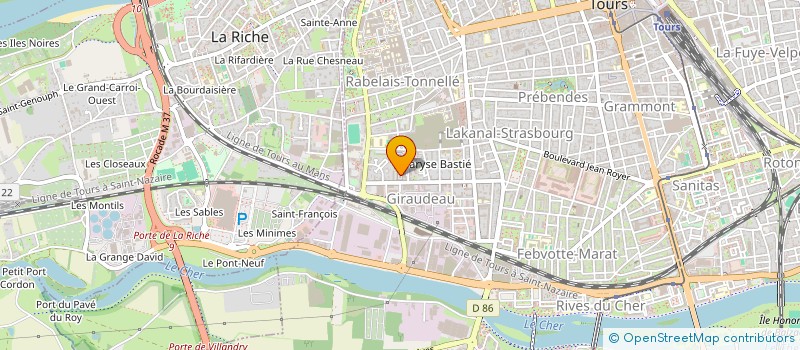 localisation de l'entreprise MONSIEUR ALAIN ALIZON  TOURS