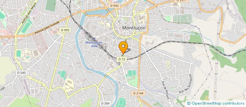 localisation de l'entreprise MONSIEUR ALAIN AMAURIN à MONTLUCON