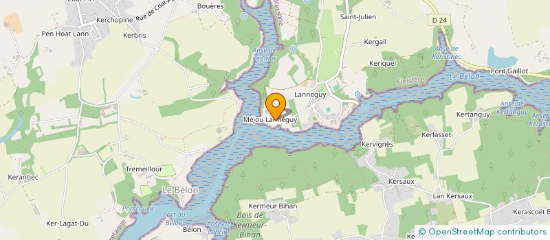 localisation de l'entreprise MONSIEUR ALAIN ANCEL  RIEC-SUR-BELON