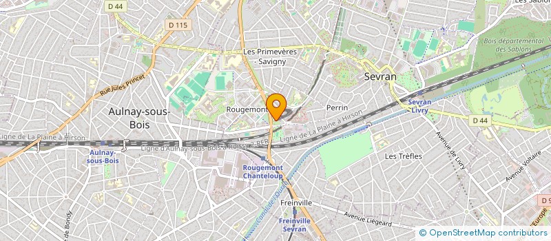 localisation de l'entreprise MONSIEUR ALAIN ANDRE PERROT à SEVRAN