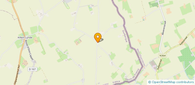 localisation de l'entreprise MONSIEUR ALAIN ANDRE ROGER DUVEAU  HONDSCHOOTE