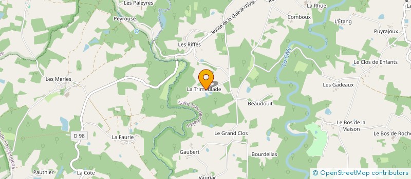 localisation de l'entreprise MONSIEUR ALAIN ANDREAUX  NANTHEUIL